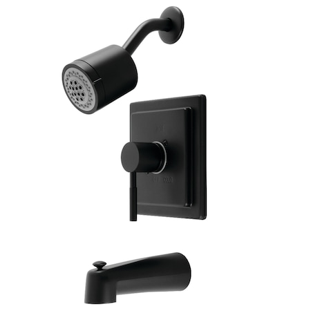Kingston Brass KB4650DL Single-Handle Tub and Shower Faucet, Matte Black KB4650DL